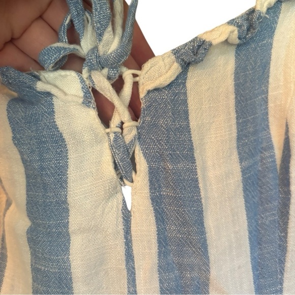 Forever 21 Blue and Cream Striped Dress Size Small (S) - Picture 5 of 6